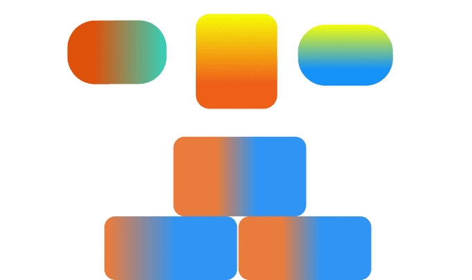 Stacked blocks of measured tree data