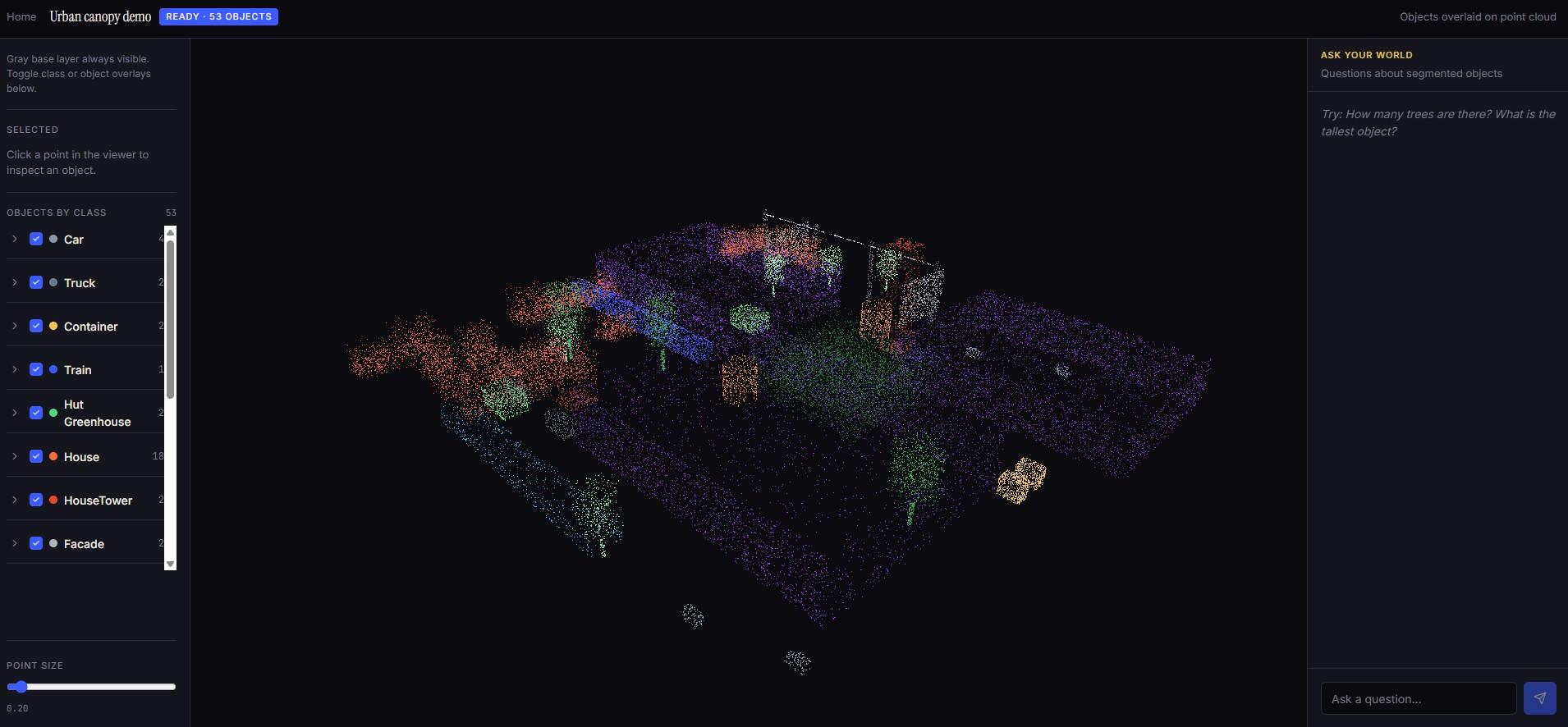 Treelyon developer platform 3D canopy viewer